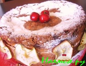 Творожно-вишнево-яблочная нежность