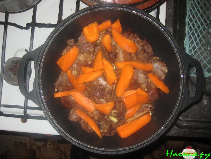 Рагу баранина с овощами