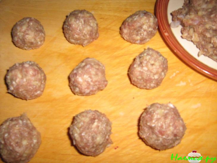 Необычные фрикадельки с бульоном