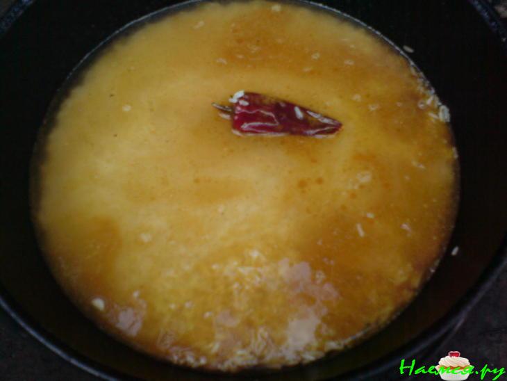 Плов с говядиной и зарой