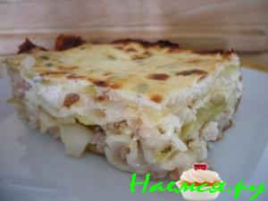 «Лазанья» по-флотски с кабачком «Лазанья» по-флотски с кабачком