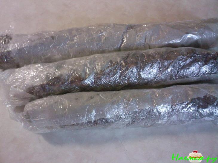 Шоколадная колбаска с баранками