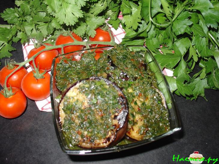 Баклажаны в перечном соусе