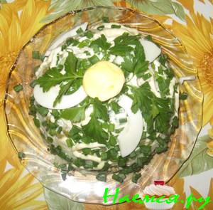 Салат "Бело-зелёный"