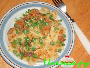 Капуста с макарошками