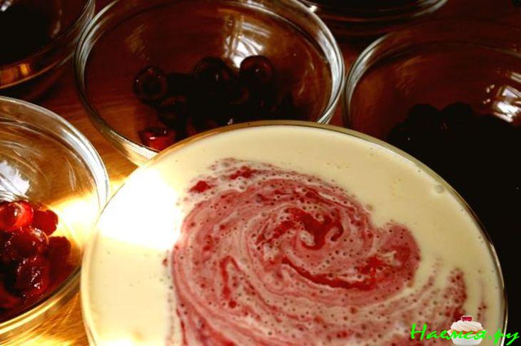 Бланманже "Красное на белом"