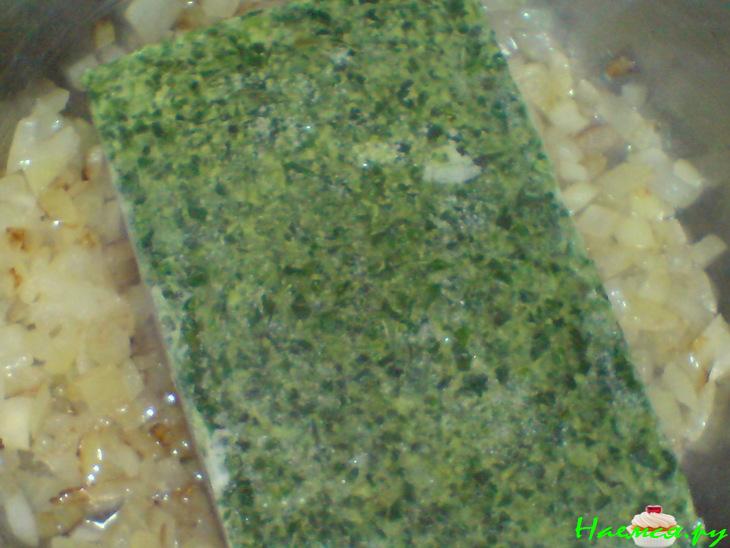 Рыба под "шубой" из шпината