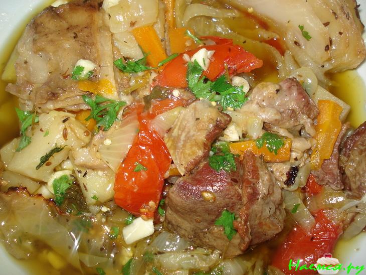 Чанахи с баранинкой