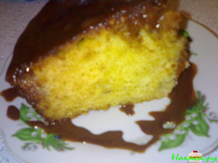 Кекс сметанный с кусочками яблок