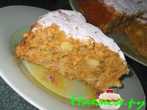 Морковно-овсяный пирог