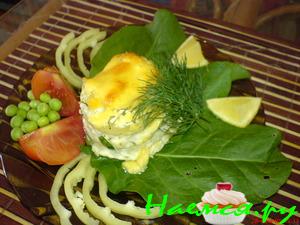 Рыбные рулетики с сыром