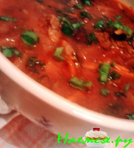 "Не классический" борщ