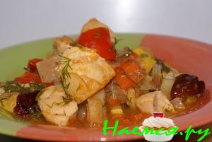 Индейка тушенная по-турецки