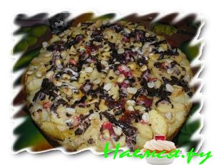 Пирог "Яблоки под снегом и на снегу"