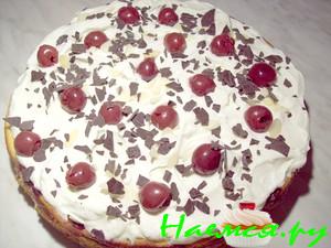 Творожно-вишнёвый пирог
