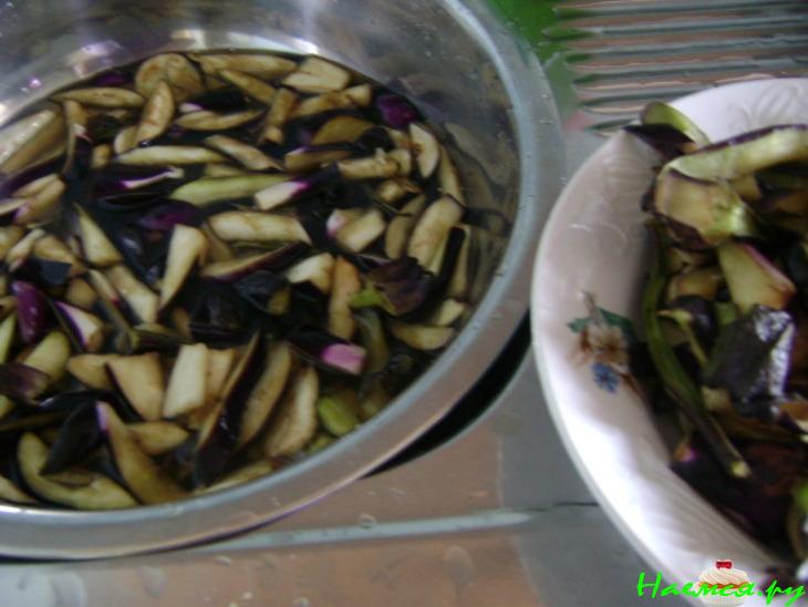 Баклажаны по-корейски с болгарским перцем