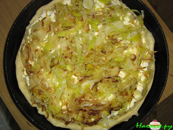 Луково-картофельный киш