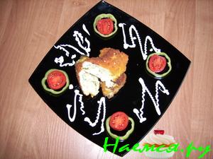 Куриные рулетики с сыром и зеленью Куриные рулетики с сыром и зеленью