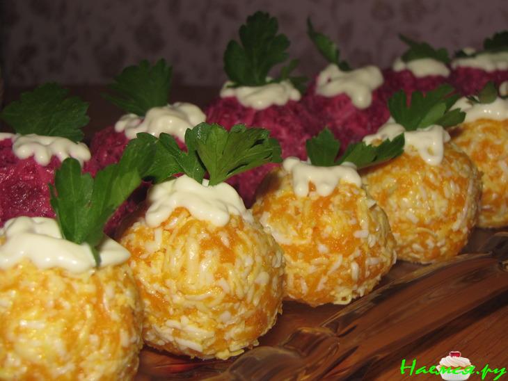 Свекольные и морковные колобки