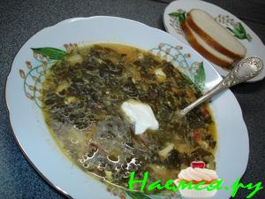 Щавелевый борщ или Зеленый борщ по-Таганрогски