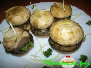 Грибочки фаршированные «Бочонки»