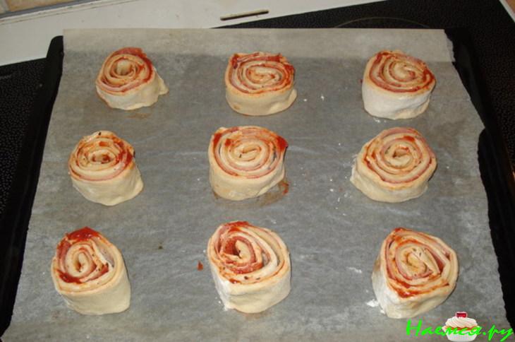 Пицца - рулетики