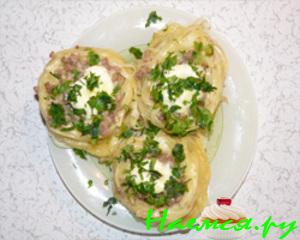 "Гнёзда" фаршированные