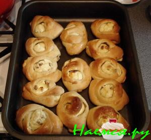 Ватрушки на кефире с домашним творогом