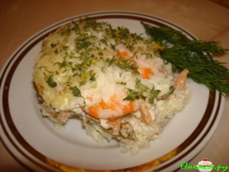 Запеканка "Морские мотивы"