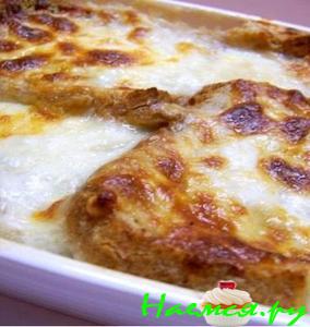 Луковой суп с белым вином