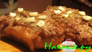 Корейка ягненка с гарниром