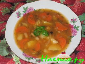 Шурпа с фасолью