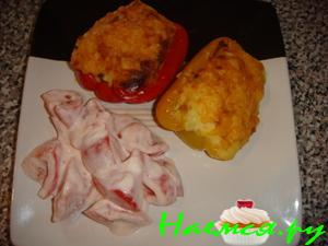 Перцы "Настроение" с сыром и филе