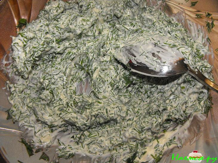 Закуска на багете "Светофор" Закуска на багете "Светофор"