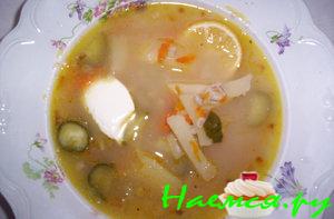 Рассольник "Не выливать же бульон"
