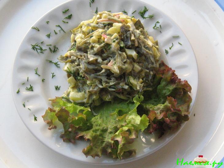 Салат с морской капустой