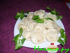 Домашние пельмени с лососем