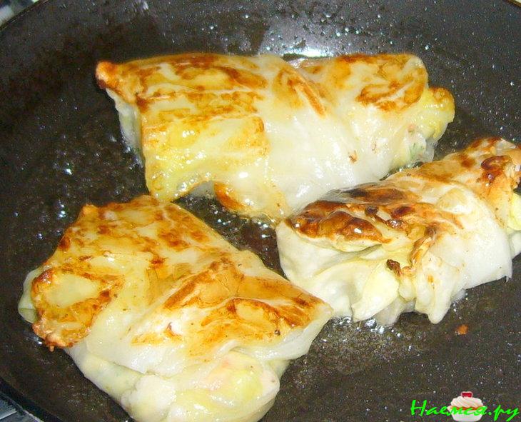 Голубцы с креветками