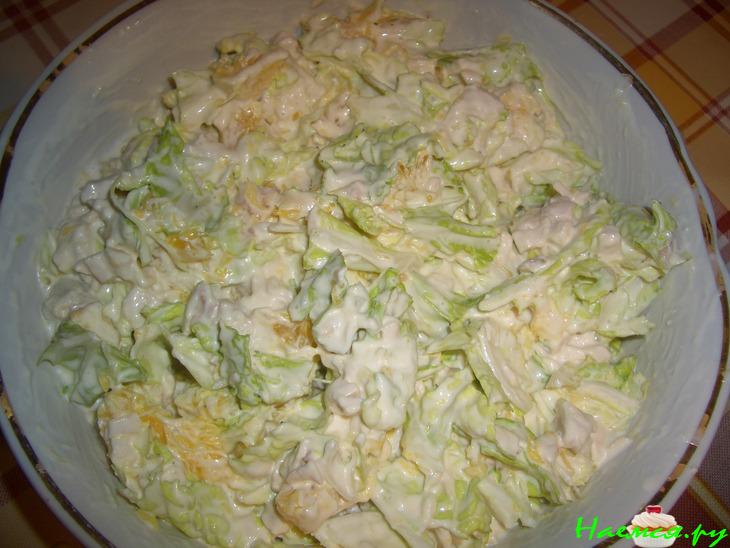 Куриный салат с апельсинами
