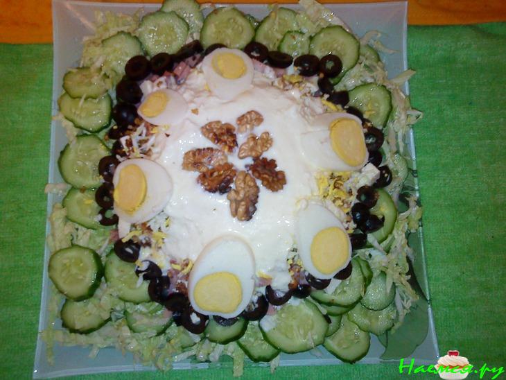 Салат овощной "Фантазия" в йогуртовом соусе