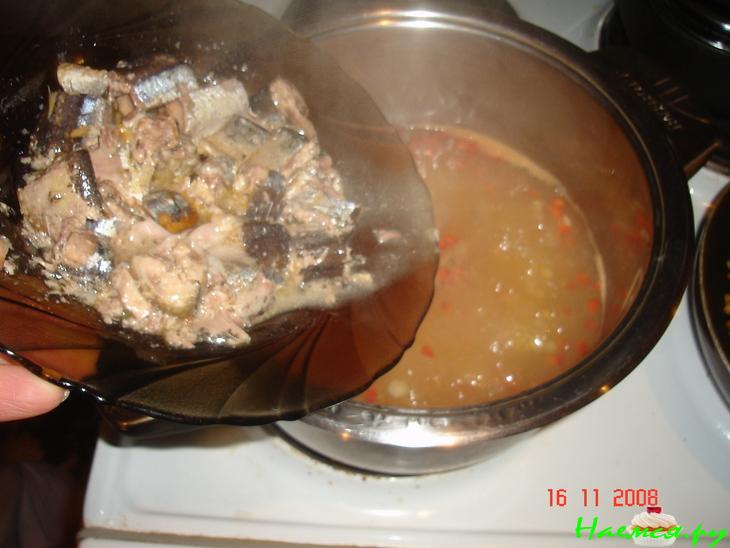 Горохово-рыбный суп