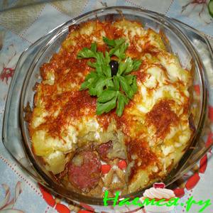 Печеная картошечка с салями