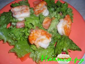 А-ля Цезарь с креветками