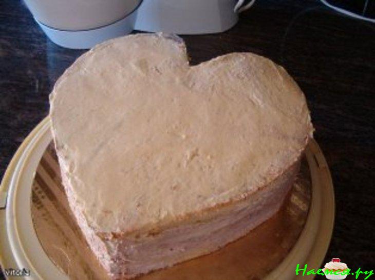 Торт "Сердце с розами"