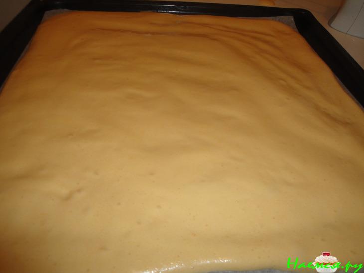 Лимонный бисквит с яблочно-лимонным кремом