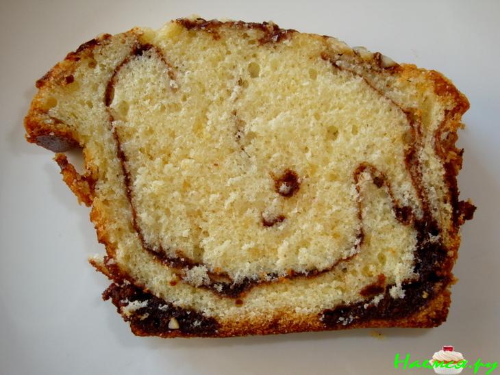 Вкусный кекс-пирог и шоколадная помадка