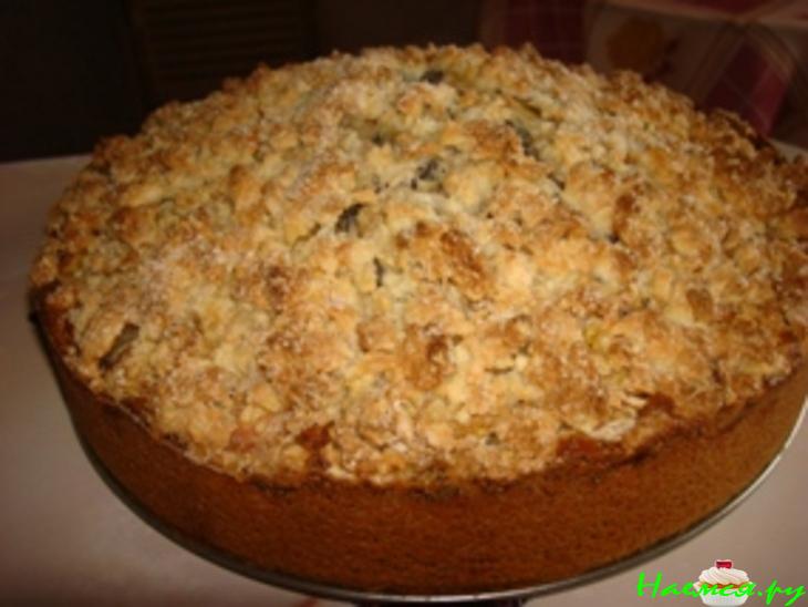 Маковый пирог с творожной крошкой