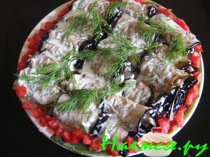 Баклажаны под вкусным соусом Баклажаны под вкусным соусом