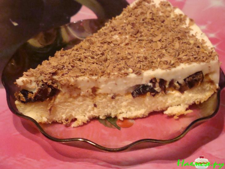 Пирог творожный с черносливом "Нежность"