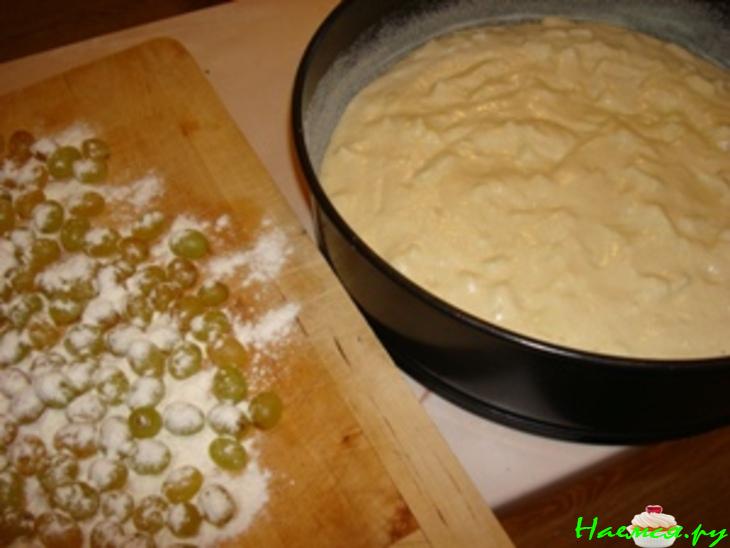 Пирог с виноградом для взрослых